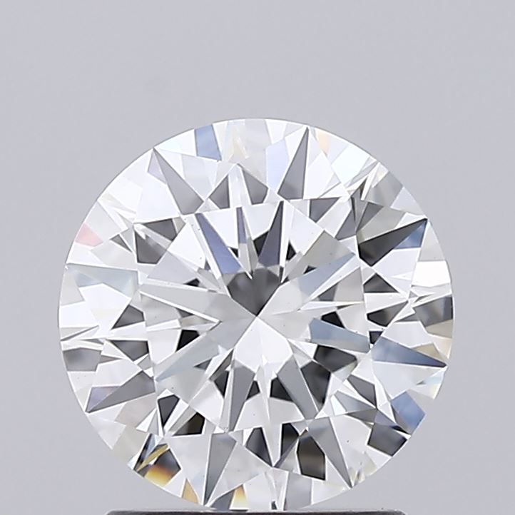 1.51 Carat Round Lab Diamond with  Cut Diamond in 14KT  view 1
