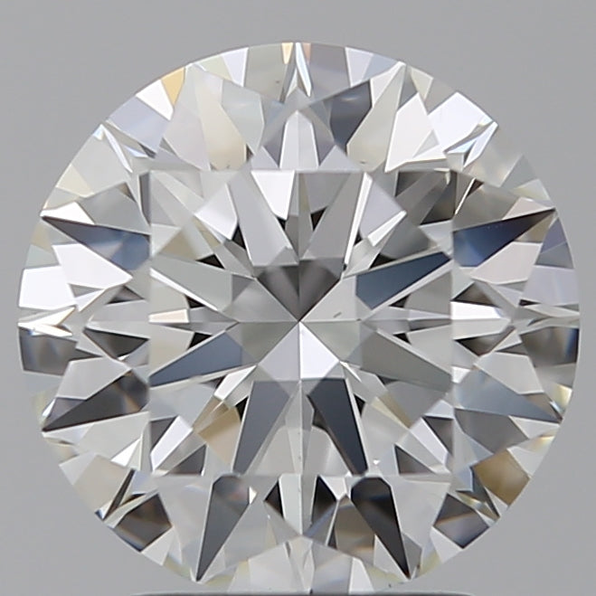 2.58 Carat Round Lab Diamond with  Cut Diamond in 14KT  view 1
