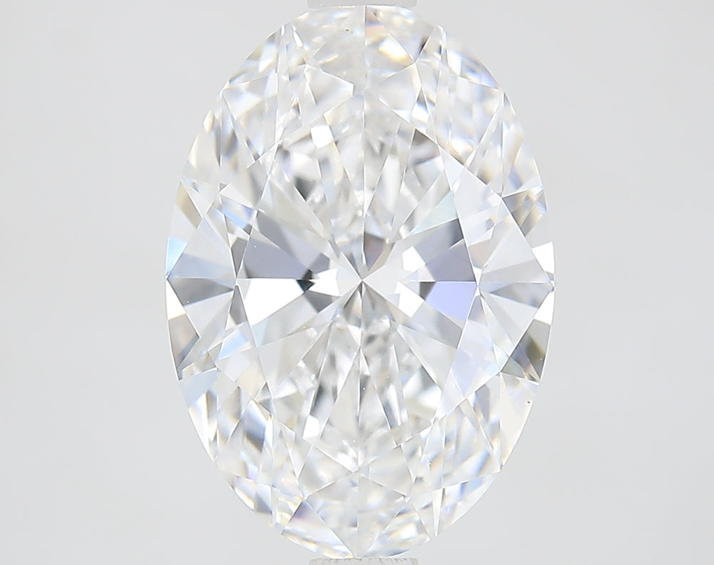 2.5 Carat Oval Lab Diamond with  Cut Diamond in 14KT  view 1
