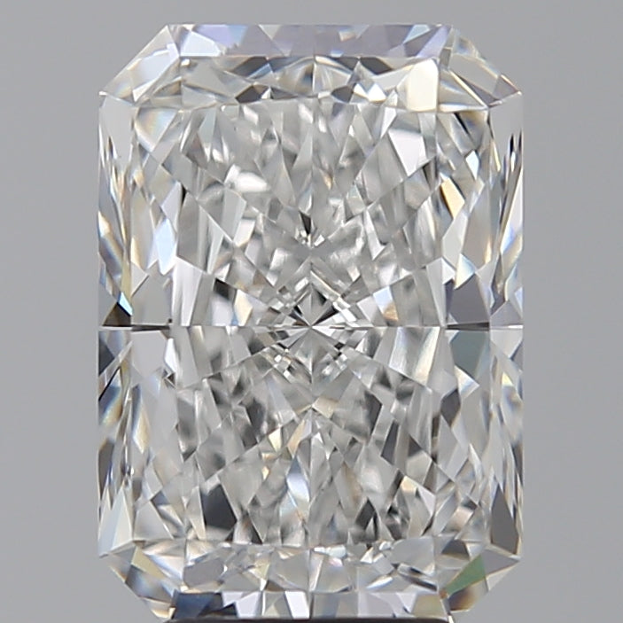 4.51 Carat Radiant Lab Diamond with  Cut Diamond in 14KT  view 1
