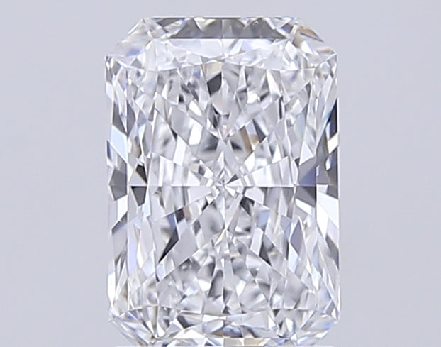 1.74 Carat Radiant Lab Diamond with  Cut Diamond in 14KT  view 1
