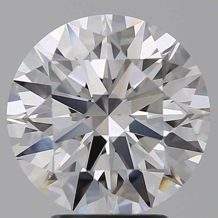3.56 Carat Round Lab Diamond with  Cut Diamond in 14KT  view 1
