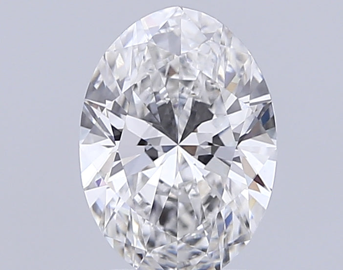 2.2 Carat Oval Lab Diamond with  Cut Diamond in 14KT  view 1
