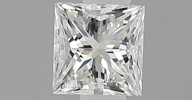0.37 Carat Princess Natural Diamond with  Cut Diamond in 14KT  view 1
