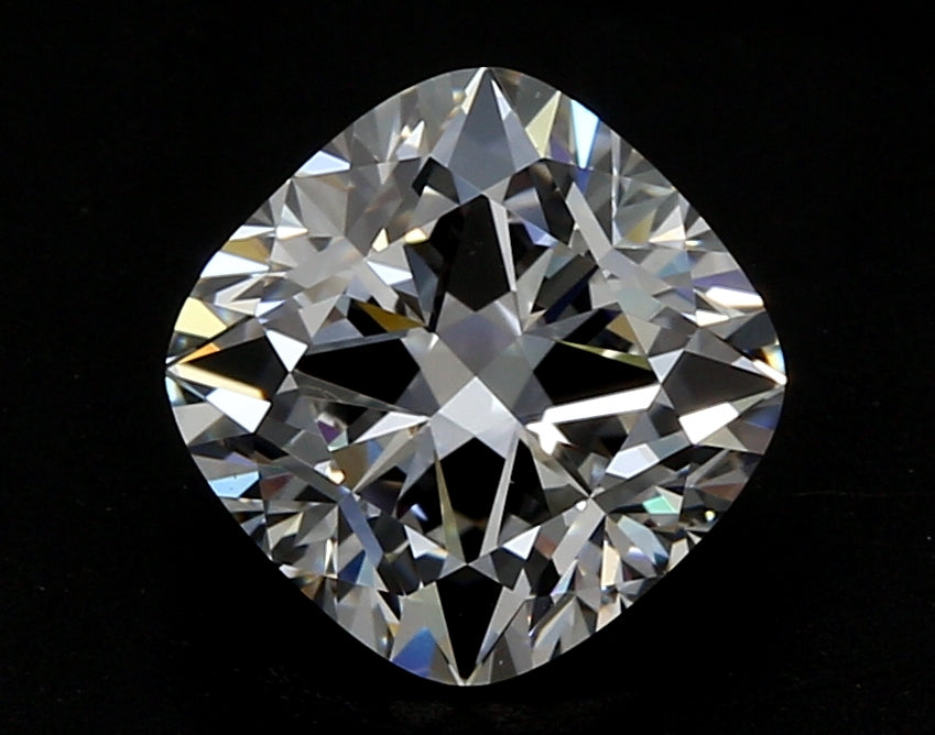 3.02 Carat Cushion Lab Diamond with  Cut Diamond in 14KT  view 1
