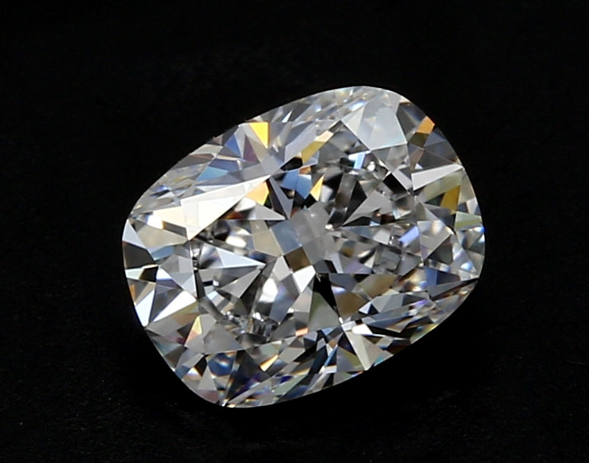 2.01 Carat Cushion Lab Diamond with  Cut Diamond in 14KT  view 1
