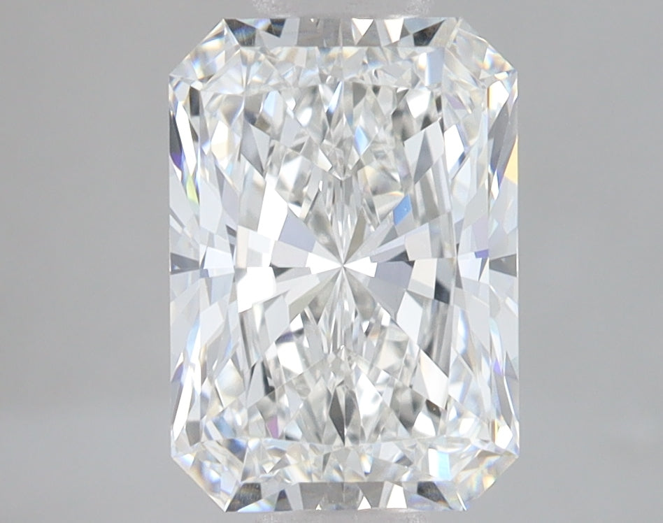 2.6 Carat Radiant Lab Diamond with  Cut Diamond in 14KT  view 1
