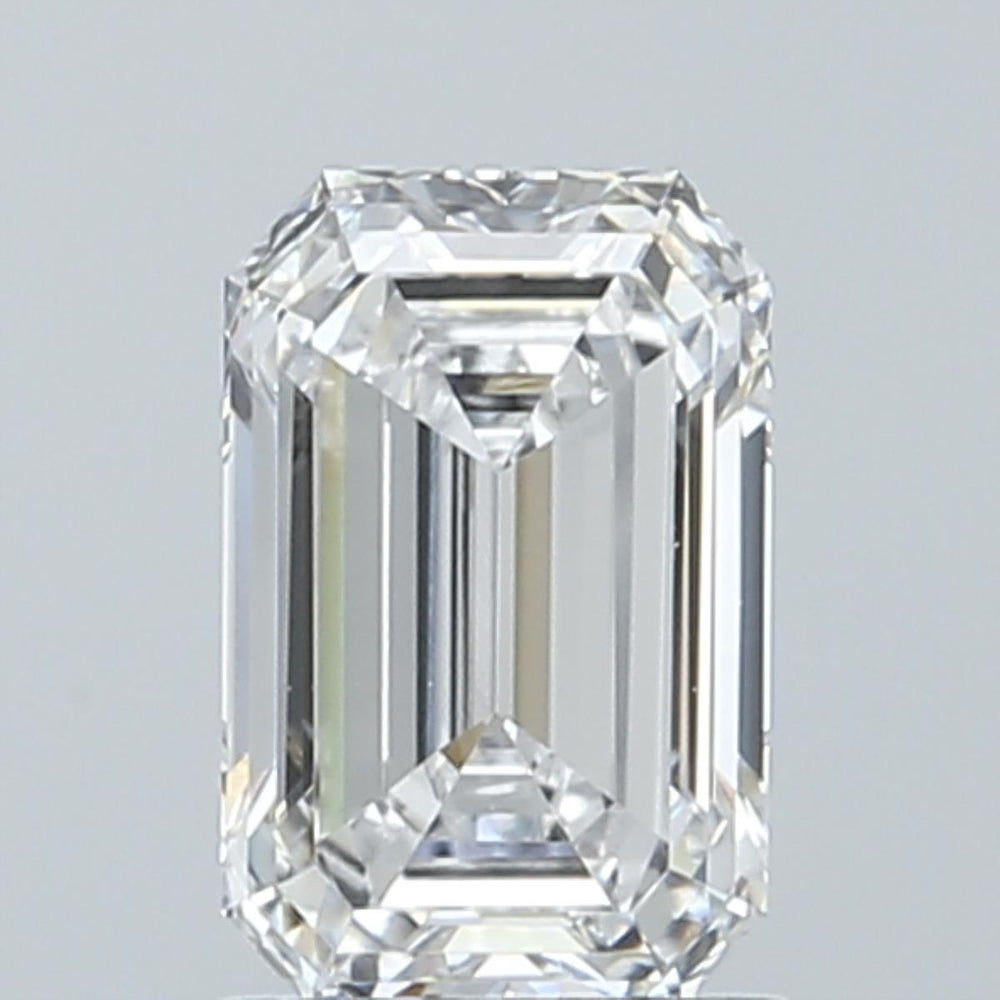 1.44 Carat Emerald Lab Diamond with  Cut Diamond in 14KT  view 1
