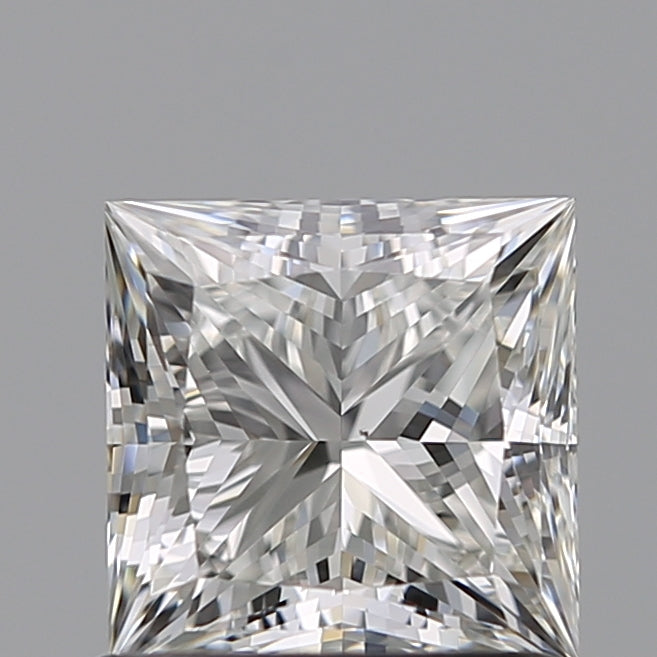 1.0 Carat Princess Natural Diamond with  Cut Diamond in 14KT  view 1
