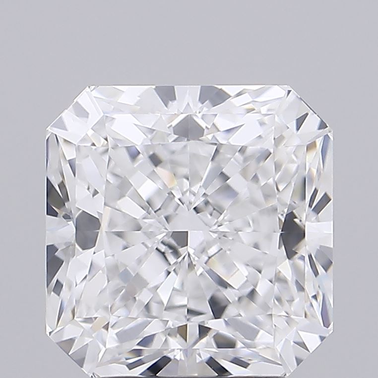 3.54 Carat Radiant Lab Diamond with  Cut Diamond in 14KT  view 1
