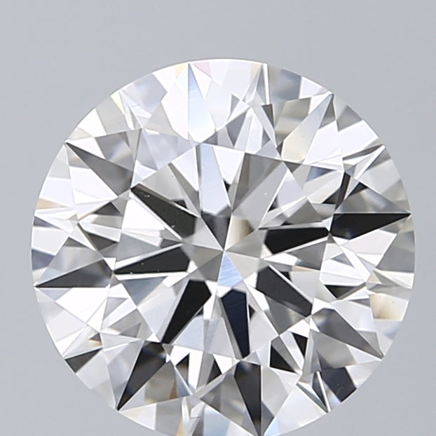 3.41 Carat Round Lab Diamond with  Cut Diamond in 14KT  view 1
