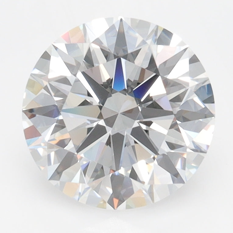 2.52 Carat Round Lab Diamond with  Cut Diamond in 14KT  view 1
