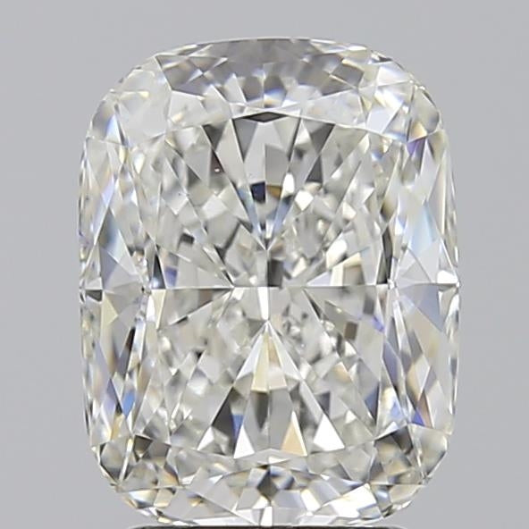 3.03 Carat Cushion Lab Diamond with  Cut Diamond in 14KT  view 1
