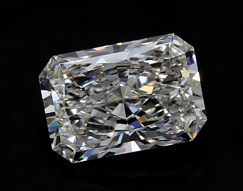2.09 Carat Radiant Lab Diamond with  Cut Diamond in 14KT  view 1

