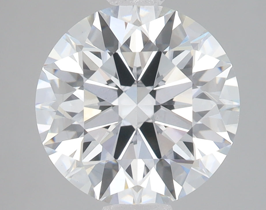 3.47 Carat Round Lab Diamond with  Cut Diamond in 14KT  view 1
