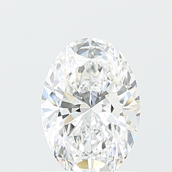1.08 Carat Oval Lab Diamond with  Cut Diamond in 14KT  view 1
