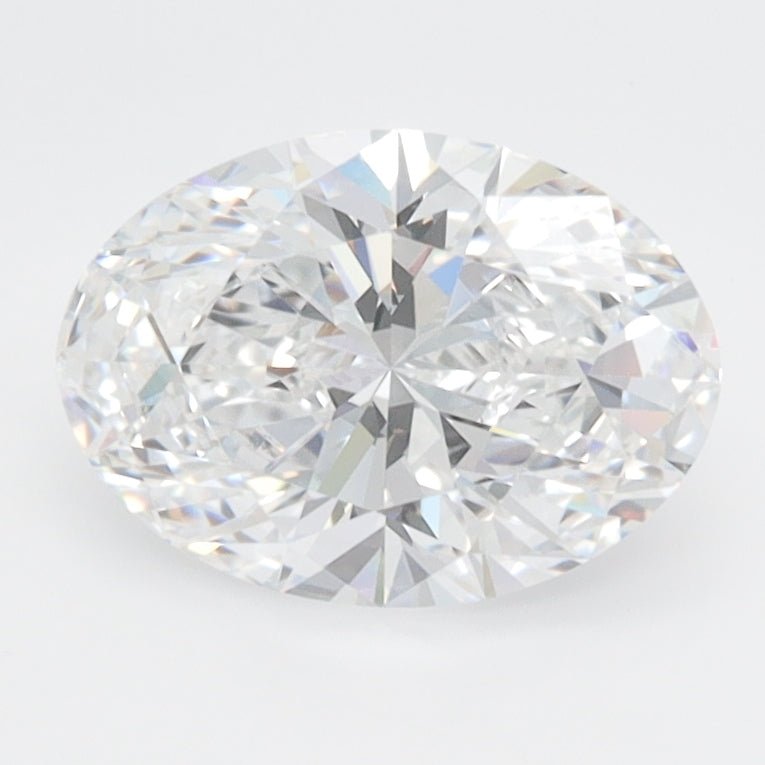 1.54 Carat Oval Lab Diamond with  Cut Diamond in 14KT  view 1
