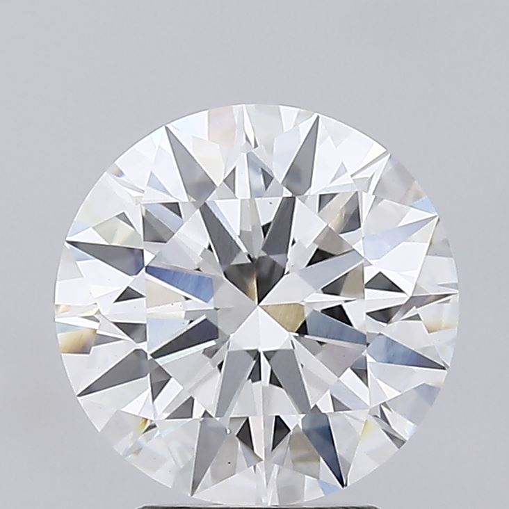 3.29 Carat Round Lab Diamond with  Cut Diamond in 14KT  view 1
