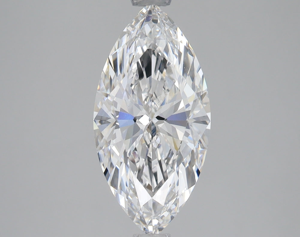 2.01 Carat Marquise Lab Diamond with  Cut Diamond in 14KT  view 1

