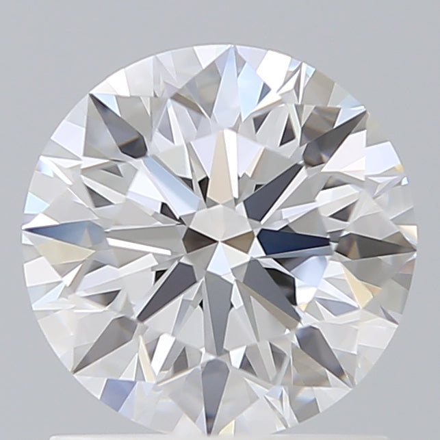 1.3 Carat Round Lab Diamond with  Cut Diamond in 14KT  view 1
