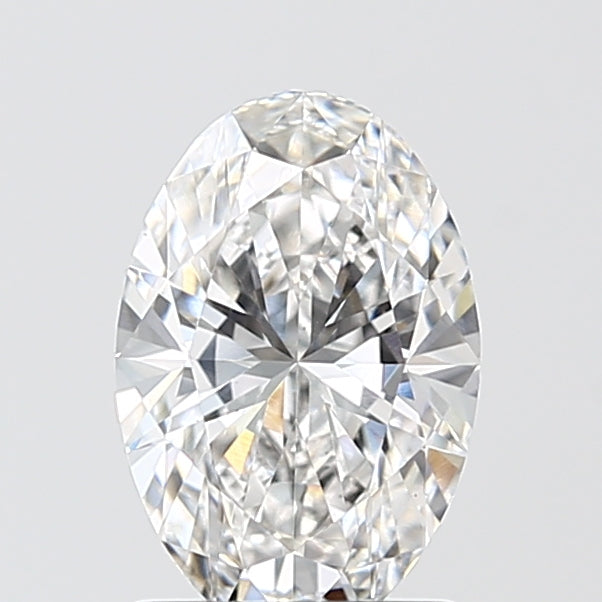 1.6 Carat Oval Lab Diamond with  Cut Diamond in 14KT  view 1
