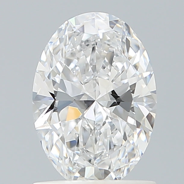 1.02 Carat Oval Lab Diamond with  Cut Diamond in 14KT  view 1
