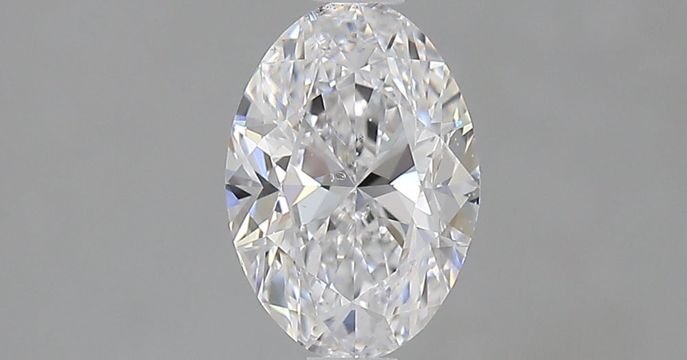 1.0 Carat Oval Natural Diamond with  Cut Diamond in 14KT  view 1
