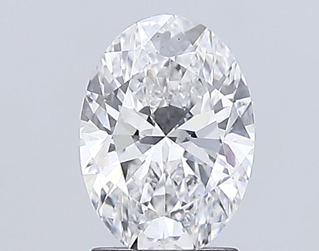 2.0 Carat Oval Lab Diamond with  Cut Diamond in 14KT  view 1
