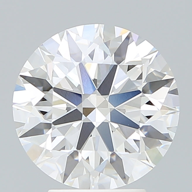 4.04 Carat Round Lab Diamond with  Cut Diamond in 14KT  view 1
