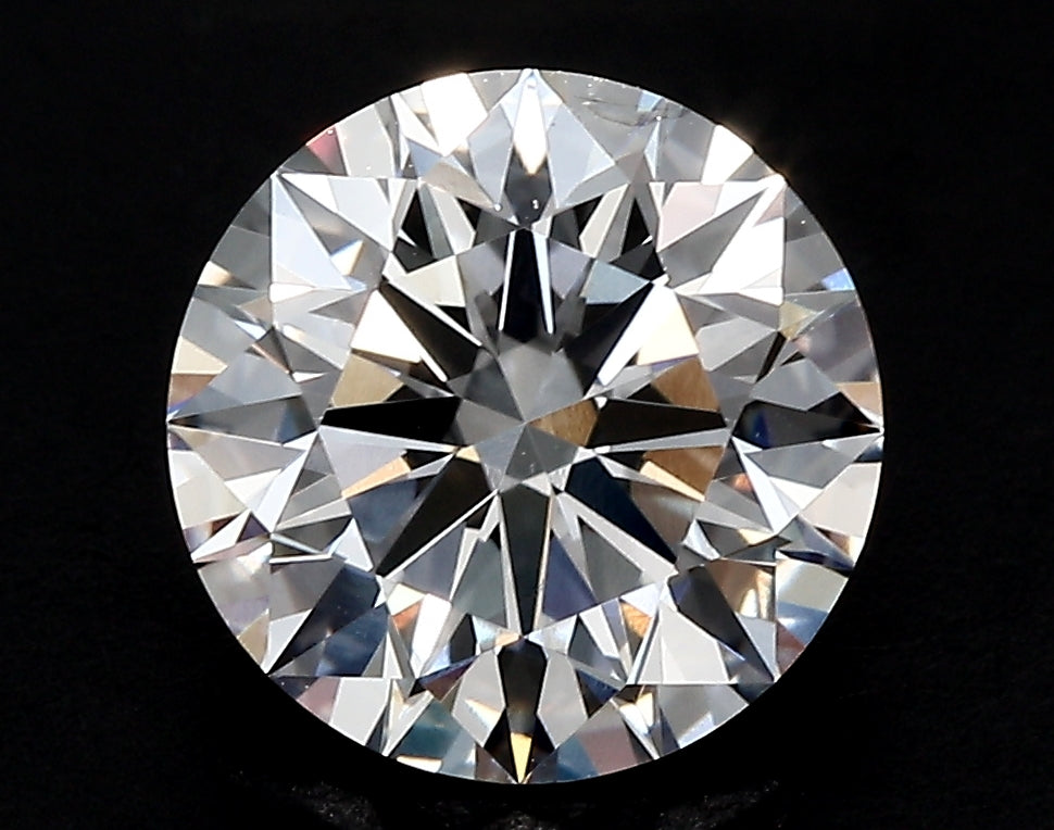 3.3 Carat Round Lab Diamond with  Cut Diamond in 14KT  view 1
