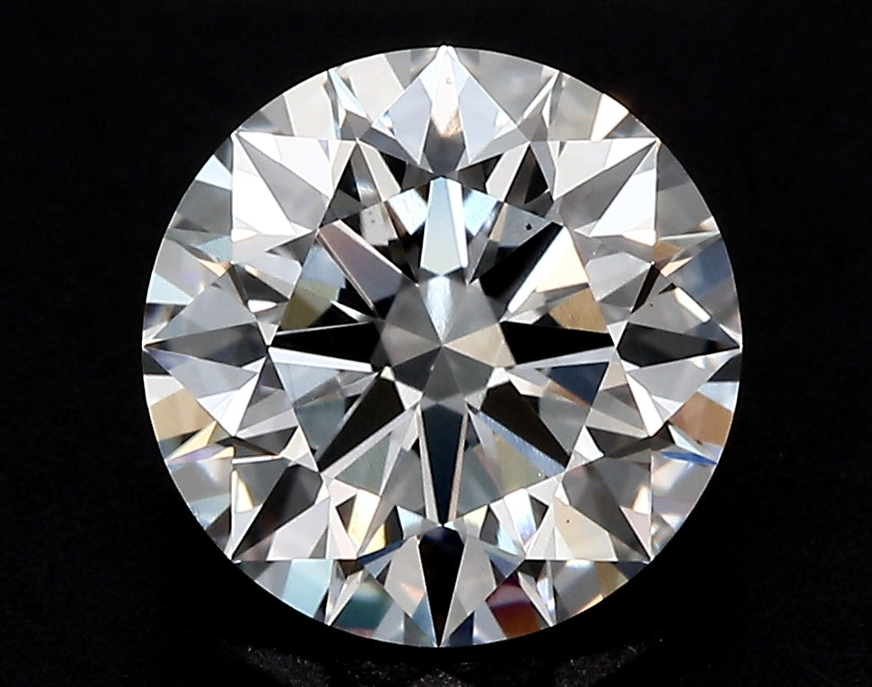 4.02 Carat Round Lab Diamond with  Cut Diamond in 14KT  view 1
