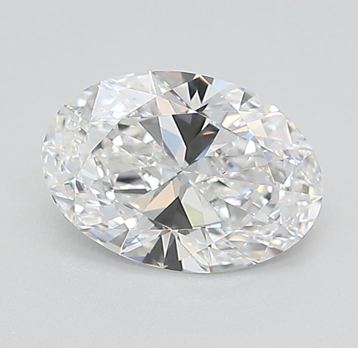 0.91 Carat Oval Lab Diamond with  Cut Diamond in 14KT  view 1
