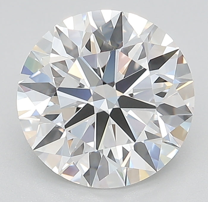 2.67 Carat Round Lab Diamond with  Cut Diamond in 14KT  view 1
