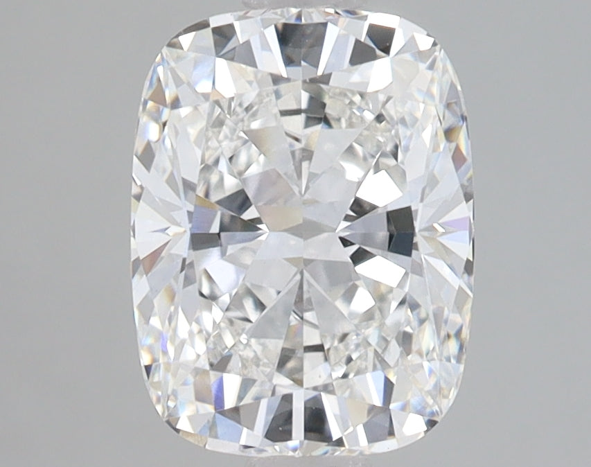 2.08 Carat Cushion Lab Diamond with  Cut Diamond in 14KT  view 1

