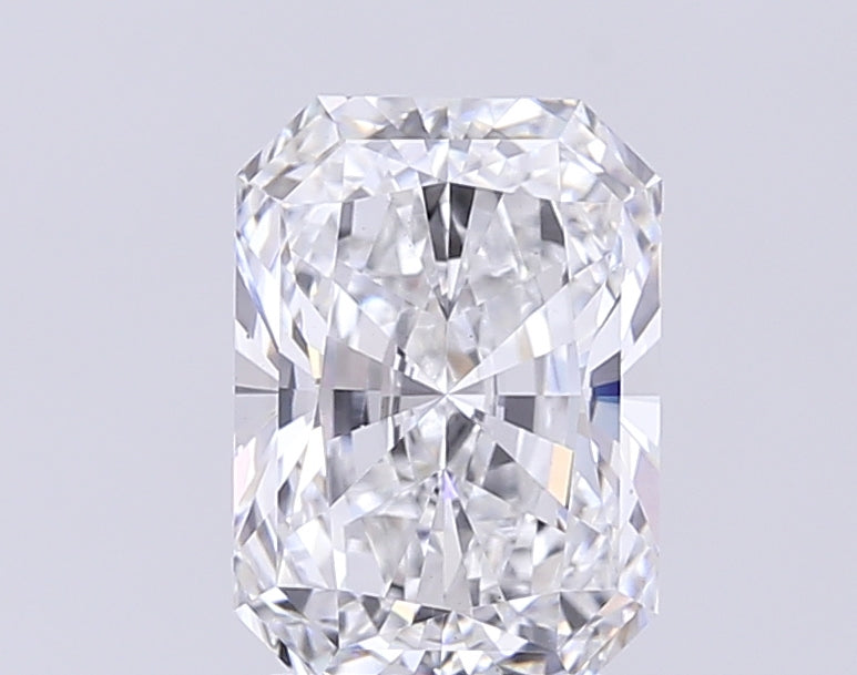 3.02 Carat Radiant Lab Diamond with  Cut Diamond in 14KT  view 1
