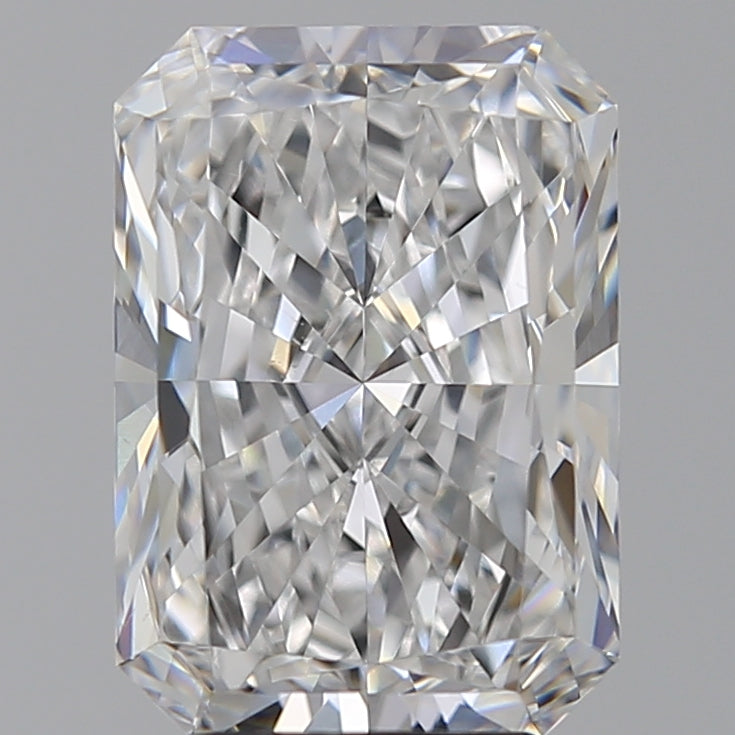 4.01 Carat Radiant Lab Diamond with  Cut Diamond in 14KT  view 1
