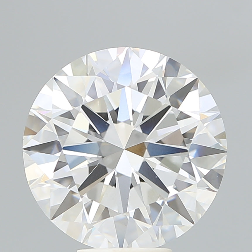 7.39 Carat Round Lab Diamond with  Cut Diamond in 14KT  view 1
