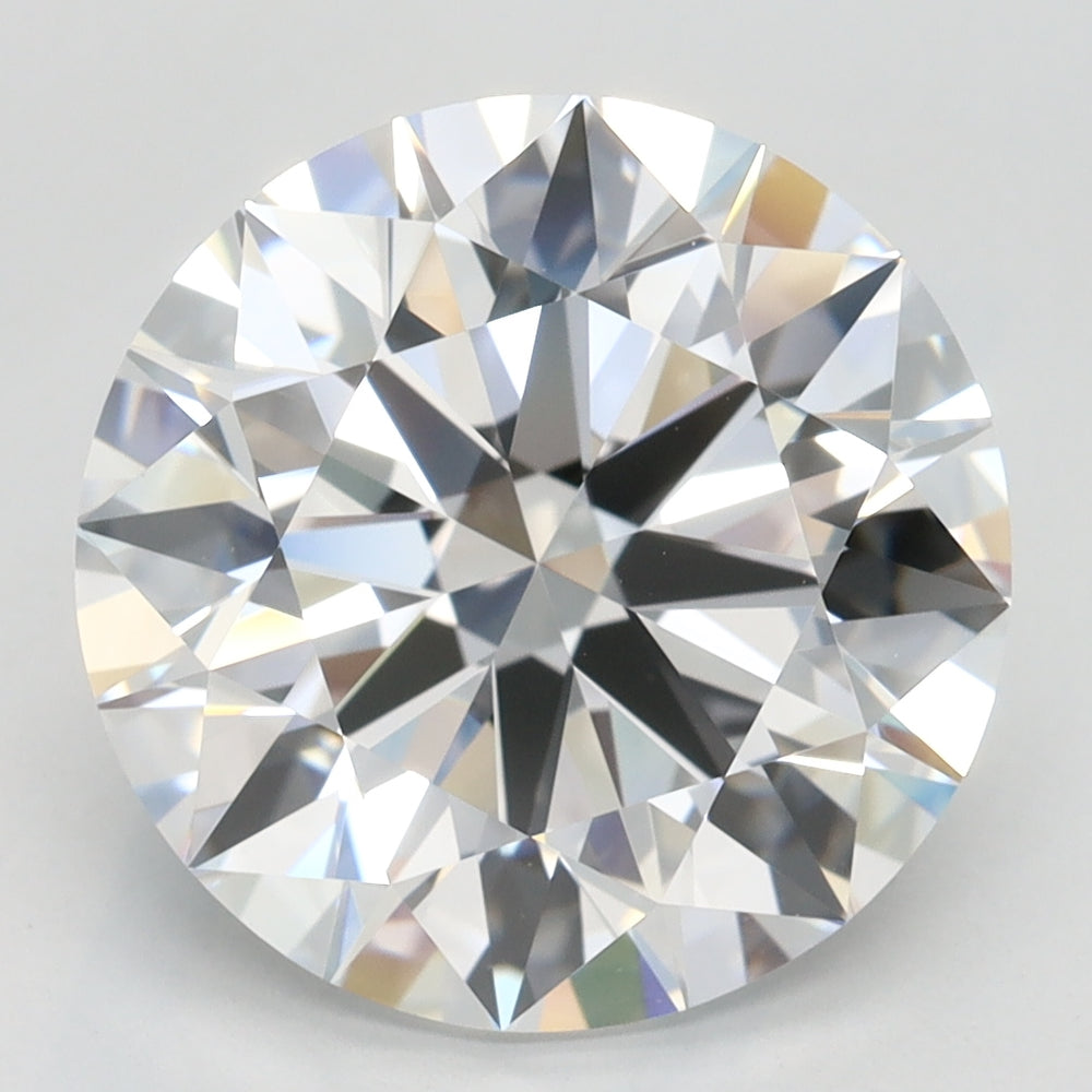 4.36 Carat Round Lab Diamond with  Cut Diamond in 14KT  view 1

