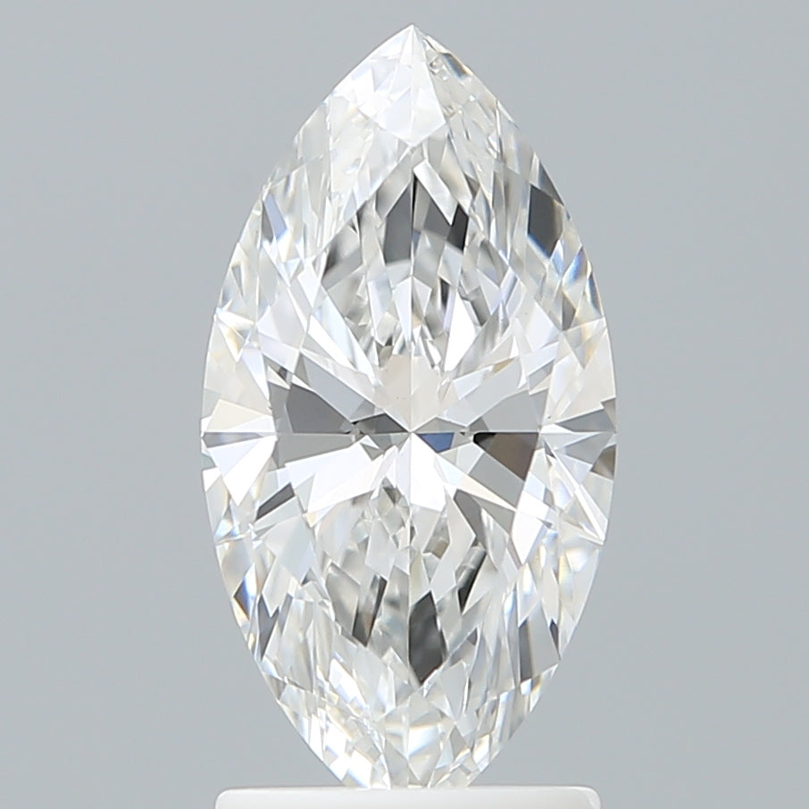 1.82 Carat Marquise Lab Diamond with  Cut Diamond in 14KT  view 1
