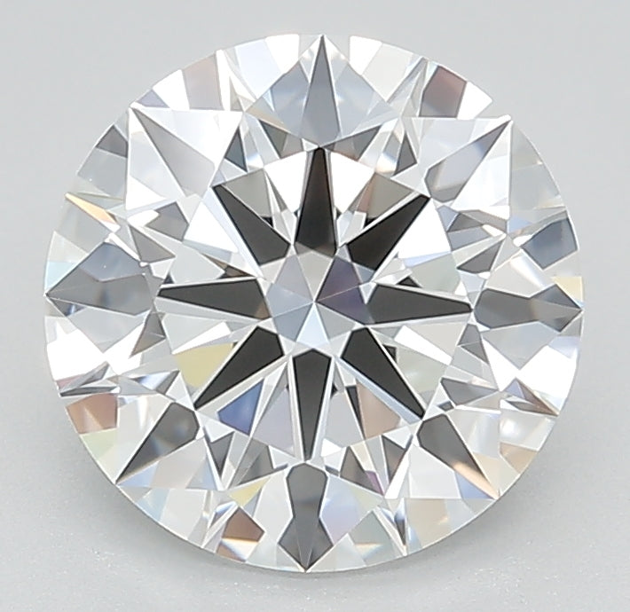 2.72 Carat Round Lab Diamond with  Cut Diamond in 14KT  view 1
