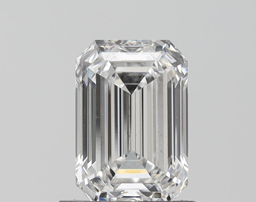 1.42 Carat Emerald Lab Diamond with  Cut Diamond in 14KT  view 1

