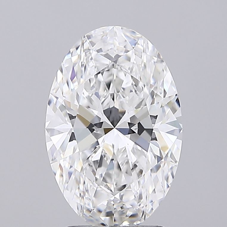 2.16 Carat Oval Lab Diamond with  Cut Diamond in 14KT  view 1
