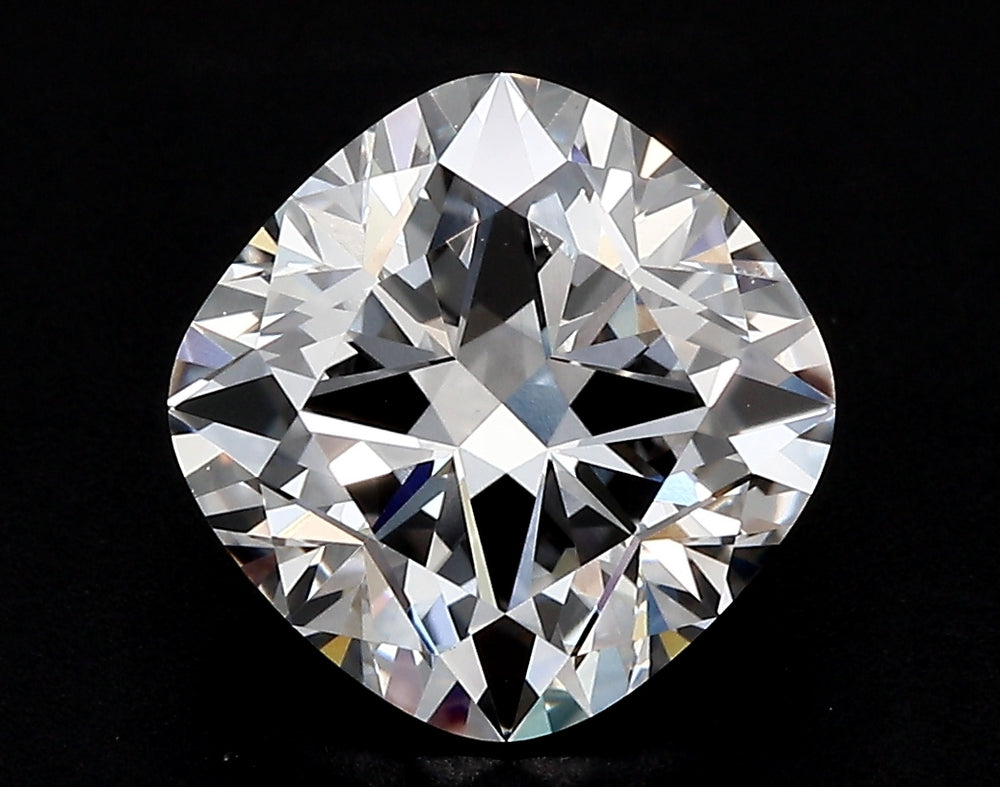 1.59 Carat Cushion Lab Diamond with  Cut Diamond in 14KT  view 1
