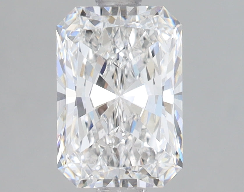 1.8 Carat Radiant Lab Diamond with  Cut Diamond in 14KT  view 1
