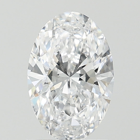 1.1 Carat Oval Lab Diamond with  Cut Diamond in 14KT  view 1

