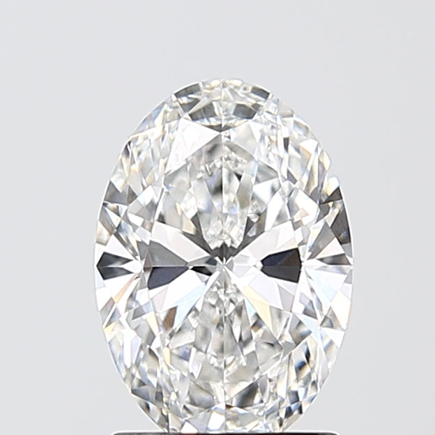 1.59 Carat Oval Lab Diamond with  Cut Diamond in 14KT  view 1
