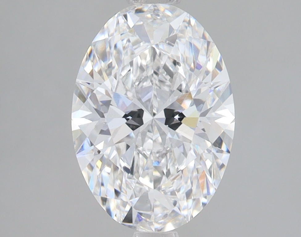 2.09 Carat Oval Lab Diamond with  Cut Diamond in 14KT  view 1
