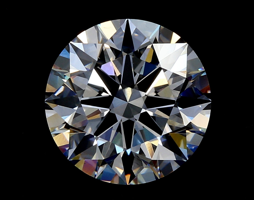 4.09 Carat Round Lab Diamond with  Cut Diamond in 14KT  view 1
