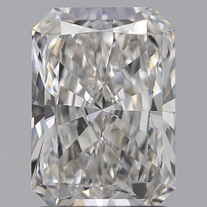 1.55 Carat Radiant Lab Diamond with  Cut Diamond in 14KT  view 1
