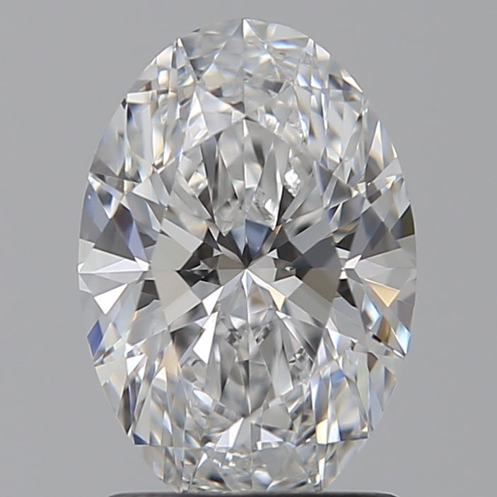 1.52 Carat Oval Lab Diamond with  Cut Diamond in 14KT  view 1
